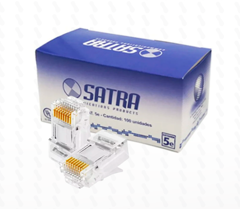 CONECTORES RJ45 SATRA CAT5