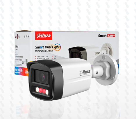 CAMARA IP DAHUA DH-IPC-HFW1439TL1-A-IL 4MP TUBO | IR 30M7 | C.MICRO |SMART DUAL LIGTH