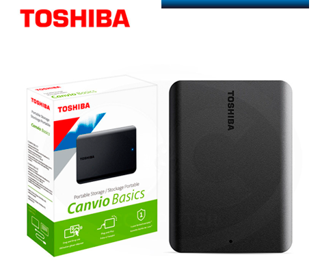 DISCO DURO EXTERNO TOSHIBA CANVIO BASICS 1TB, USB 3.0 2.5"
