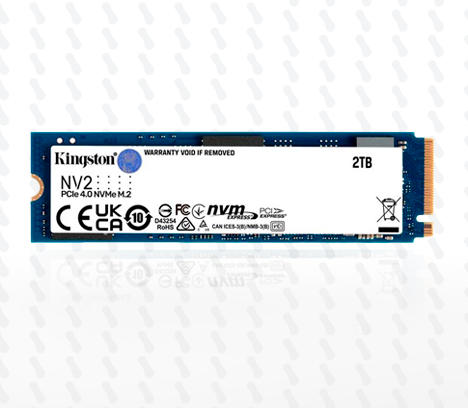 UNIDAD EN ESTADO SOLIDO KIGSTON NV3 2000GB M.2 PCIe 4.0 NVMe SSD