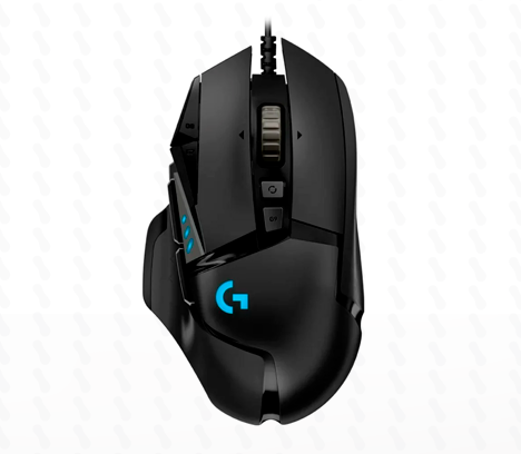 MOUSE LOGITECH G502 HERO 1600 DPI RGB GAMING - USB BLACK