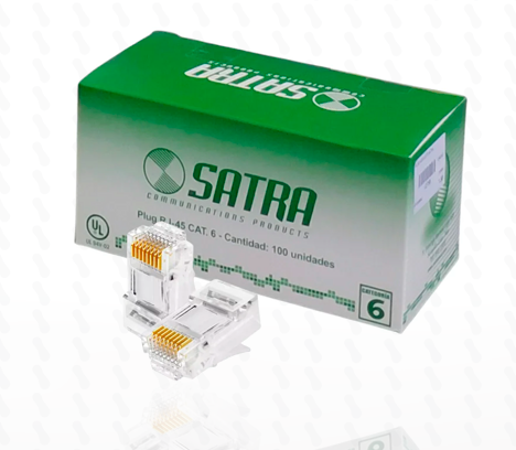 CONECTOR RJ45 CAT.6 SATRA