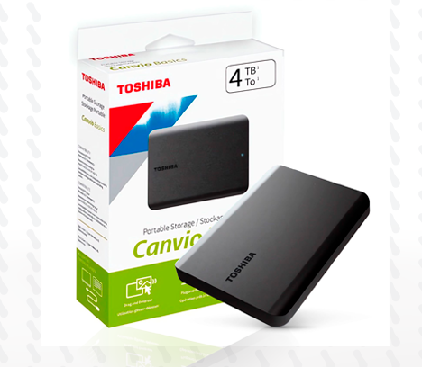 DISCO DURO EXTERN TOSHIVA CANVIO BASICS 4TB USB3.0 2.5"