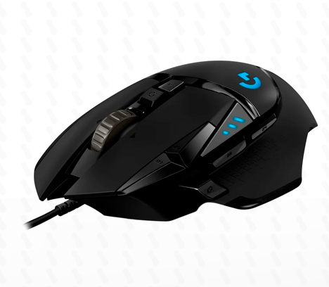 MOUSE LOGITECH G502 HERO 1600 DPI RGB GAMING - USB BLACK