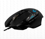 MOUSE LOGITECH G502 HERO 1600 DPI RGB GAMING - USB BLACK