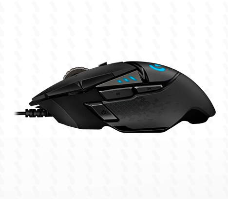 MOUSE LOGITECH G502 HERO 1600 DPI RGB GAMING - USB BLACK